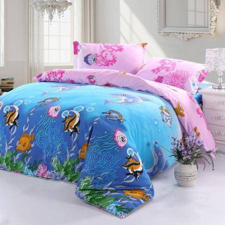 鉆石棉四件套“海洋寶貝” 潮流床品與舒適睡眠的藝術(shù)